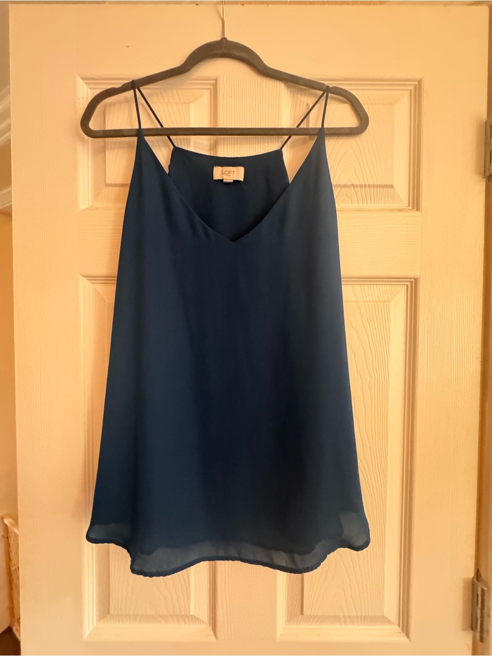 LOFT Deep Blue V-Neck Spaghetti Strap Cami